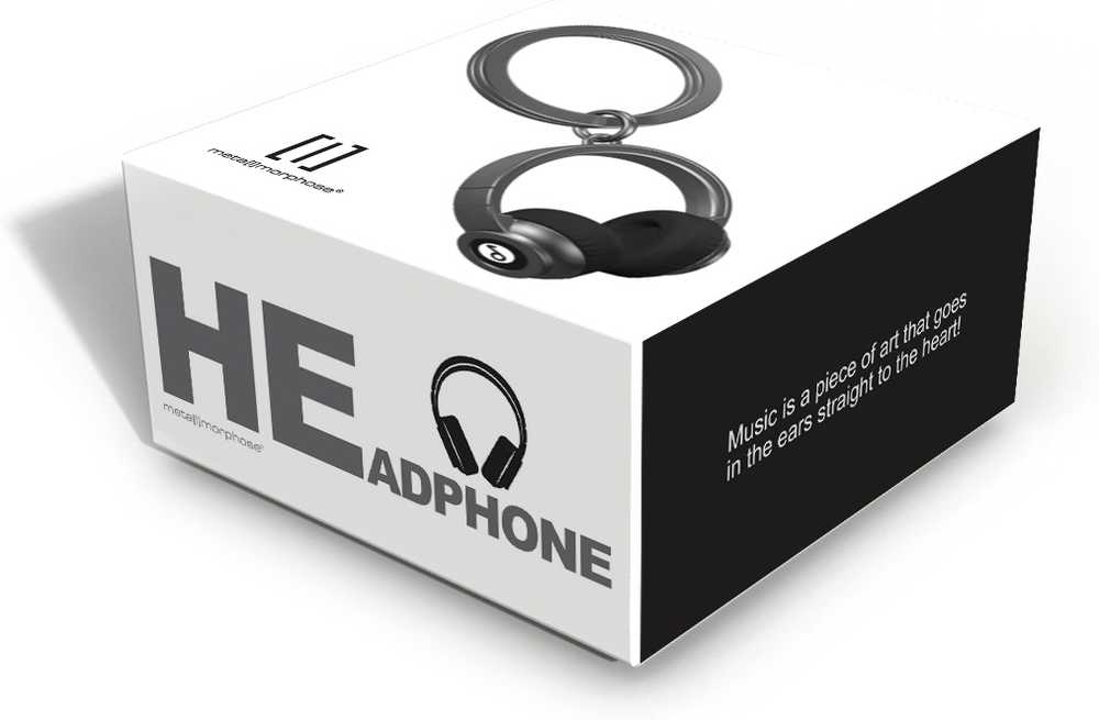 Meta[l]morphose Klíčenka se sluchátky, černá