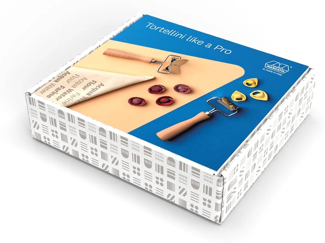 Marcato Sada na výrobu plněných těstovin Tortellini like a Pro, 4 ks