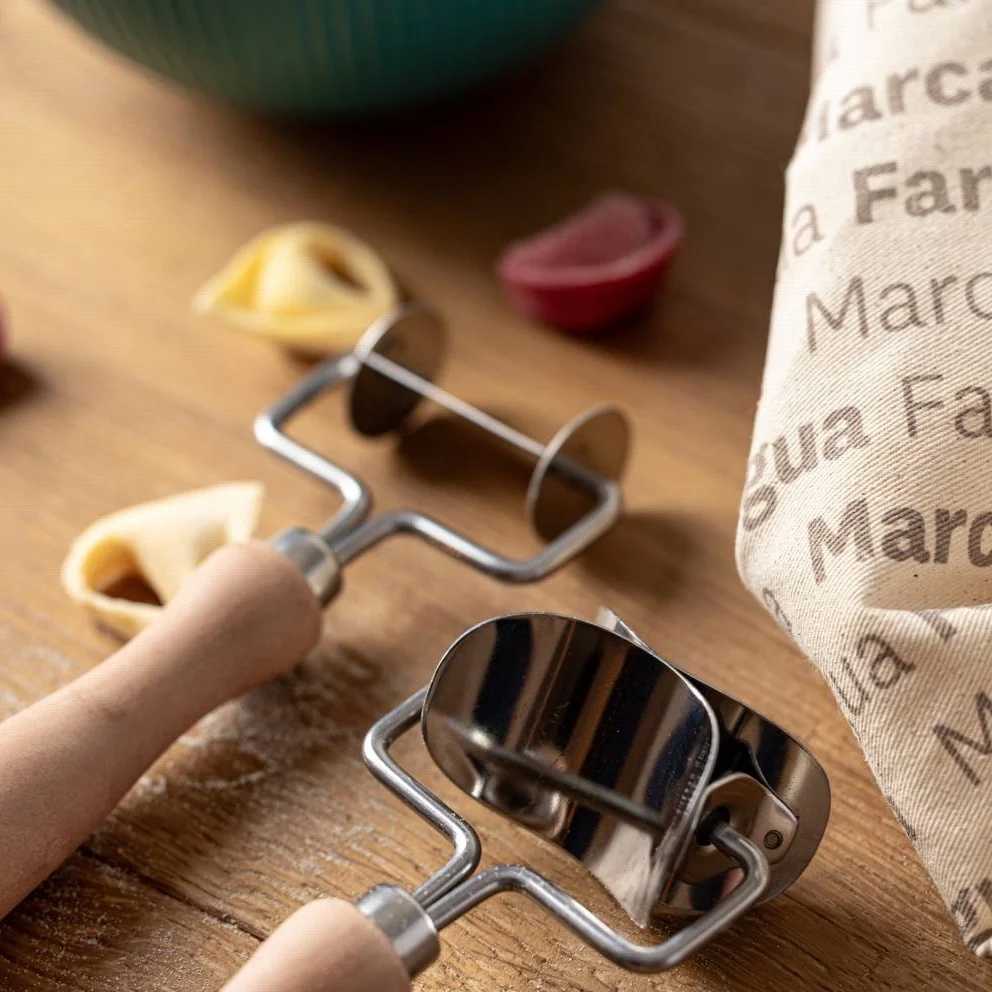 Marcato Sada na výrobu plněných těstovin Tortellini like a Pro, 4 ks