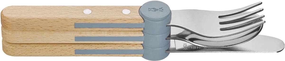 Opinel Le Petit Gourmet Sada dětských příborů, pastelově modrá