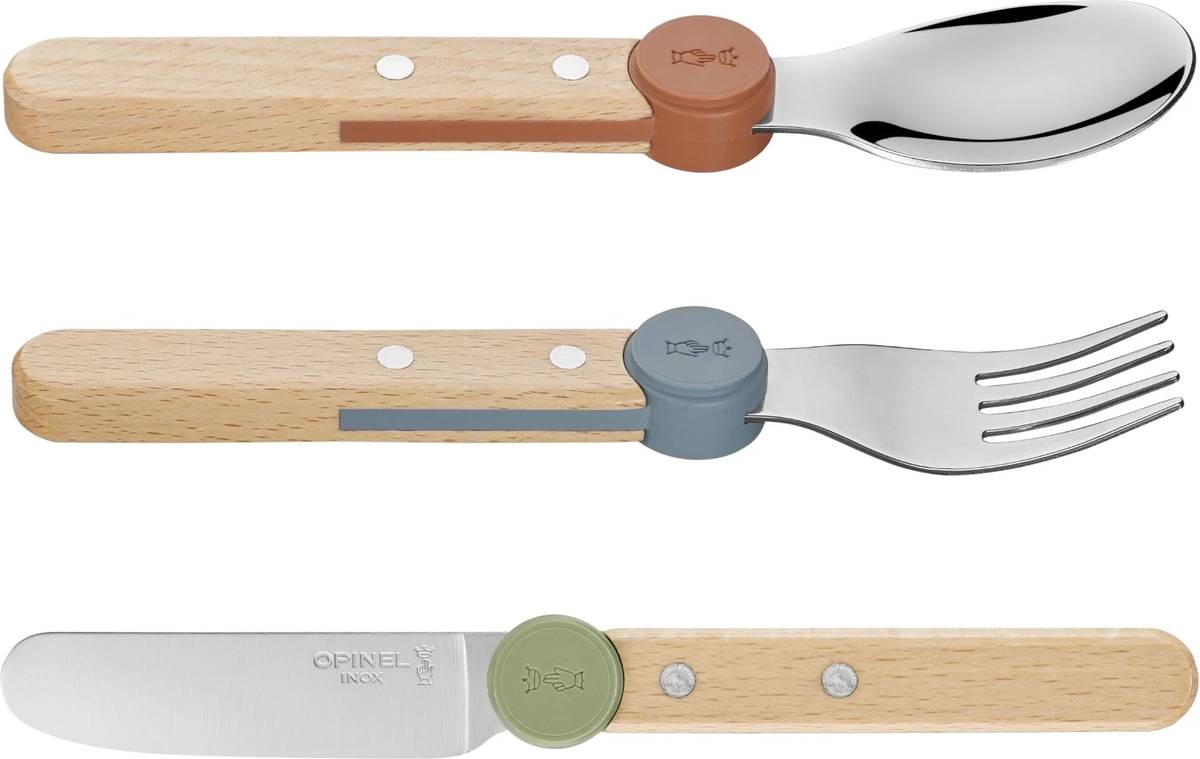 Opinel Le Petit Gourmet Sada dětských příborů, mix barev