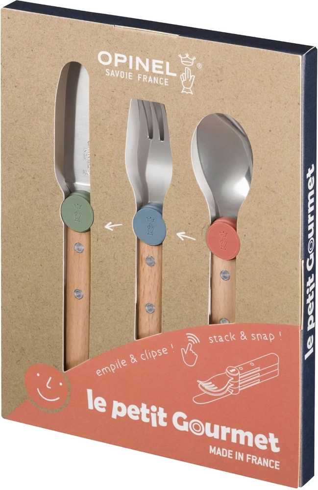 Opinel Le Petit Gourmet Sada dětských příborů, mix barev