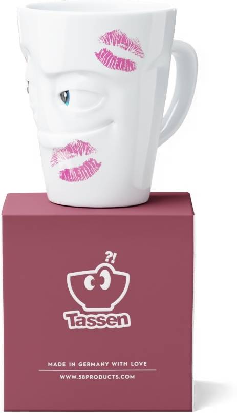 58products Hrnek s ouškem Kissed, 350 ml, movie edition