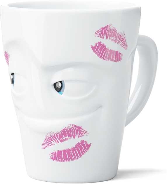 58products Hrnek s ouškem Kissed, 350 ml, movie edition