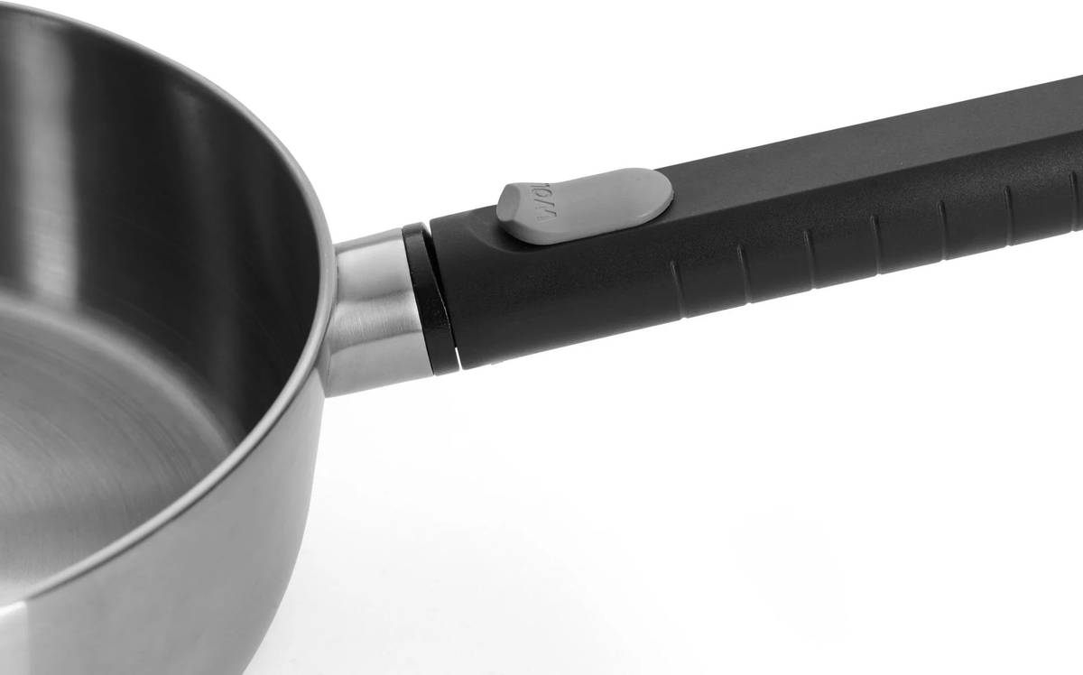 Woll Logic Steel Nerezová soté pánev s odnímatelnou rukojetí, 28 cm
