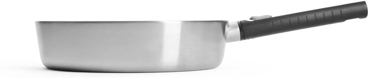Woll Logic Steel Nerezová soté pánev s odnímatelnou rukojetí, 28 cm