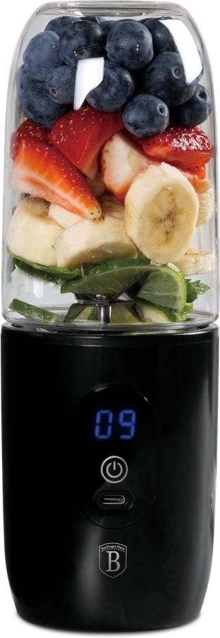 Berlingerhaus Mixér na smoothie na USB nabíjení, černá