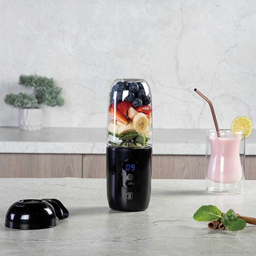 Berlingerhaus Mixér na smoothie na USB nabíjení, černá