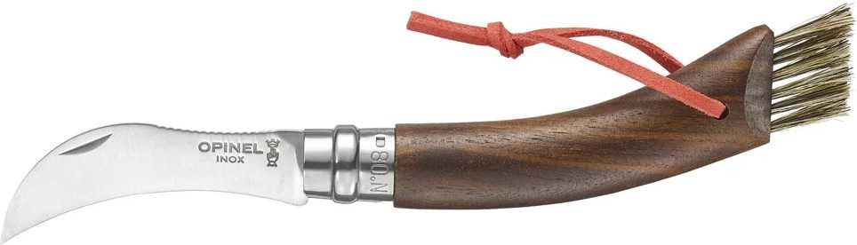 Opinel Houbařský nůž N°08 Black Walnut, 8 cm, dárkový box