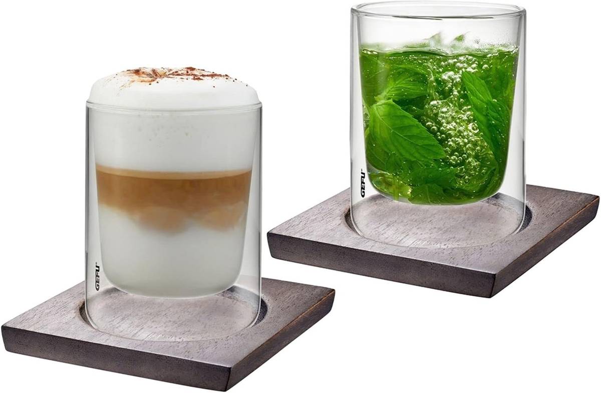 Gefu Mira Sada termo skleniček s podtácky, 235 ml, 4 ks