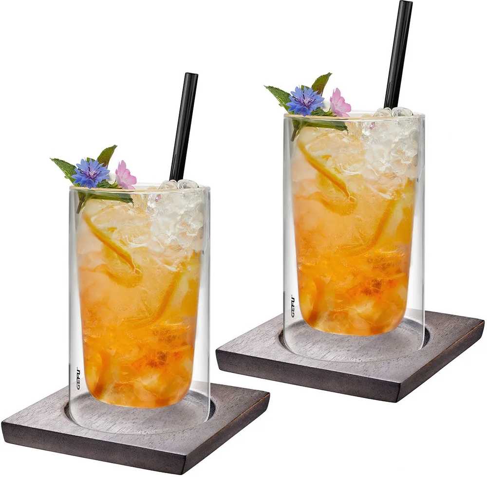 Gefu Mira Sada termo skleniček s podtácky, 350 ml, 4 ks