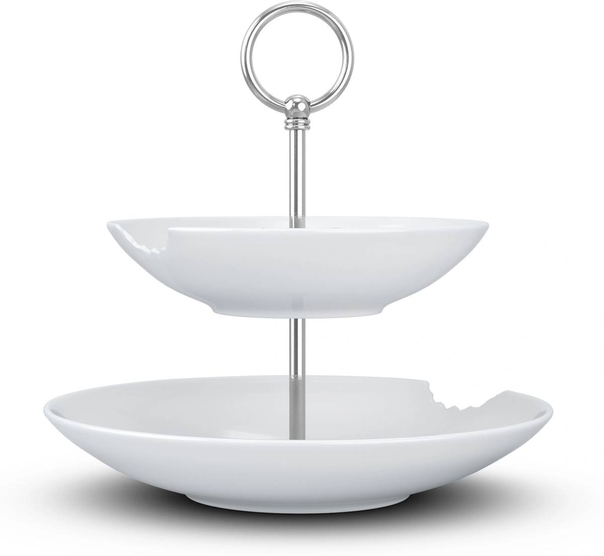 58products Dvoupatrový etažér With Bite, bílá
