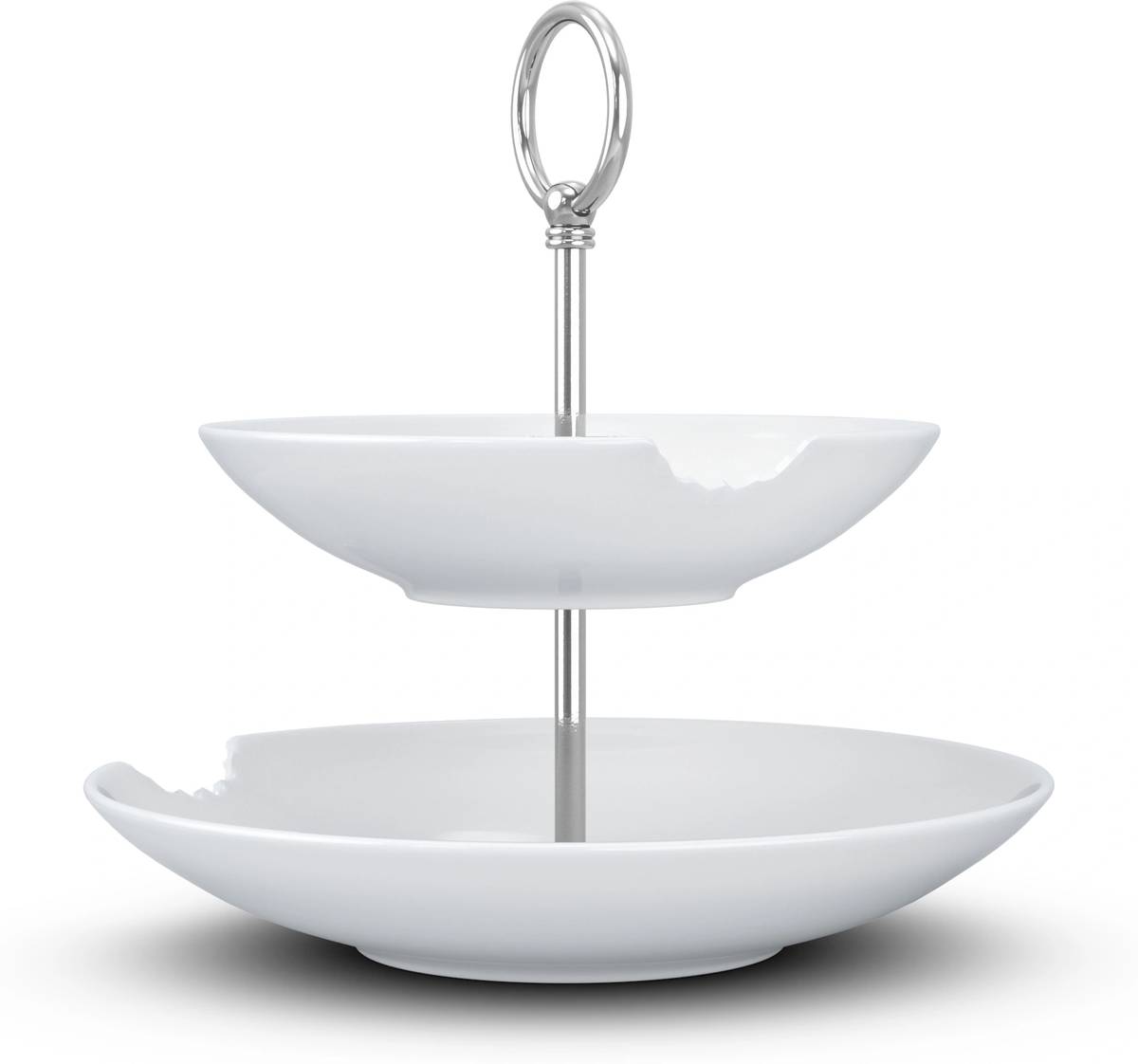 58products Dvoupatrový etažér With Bite, bílá