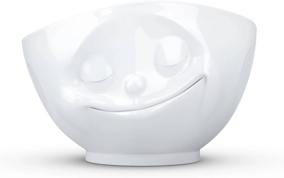 58products Porcelánová miska Tassen 58products 1000 ml | Šťastná - POŠKOZENÁ KRABICE