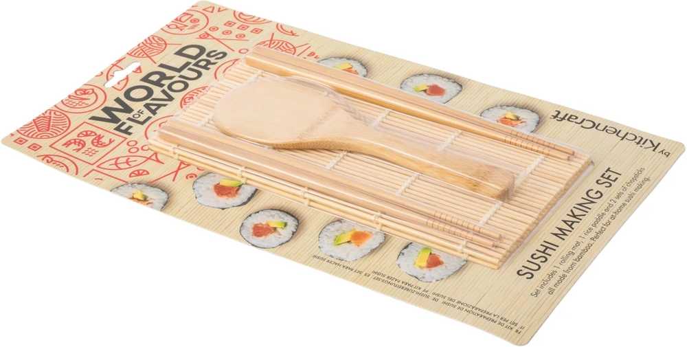KitchenCraft World of Flavours Sada pro přípravu sushi, 4 ks