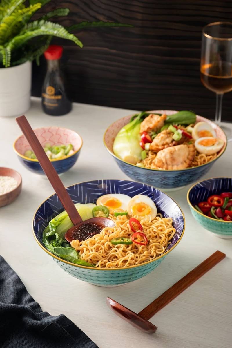 KitchenCraft World of Flavours Sada lžic na ramen, 2 ks