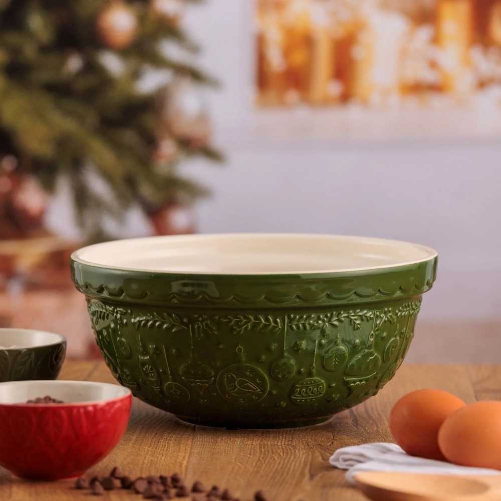 Mason Cash Christmas Mísa na těsto, 2 l, vánoční, zelená